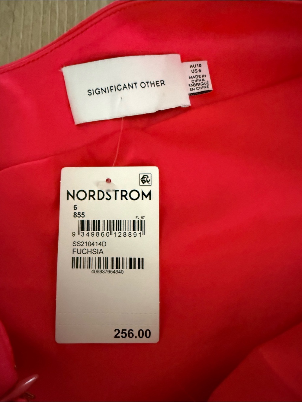 Significant OtherAsymmetric One-Shoulder Mini Dress in Hot Pink Size 6 - Picture 6 of 11